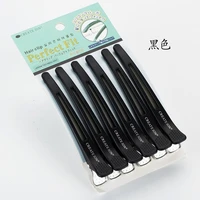 6pcs black plastic single prong diy hairstyle alligator hair clip hair accessories hair styling tool hairpins hairdressing