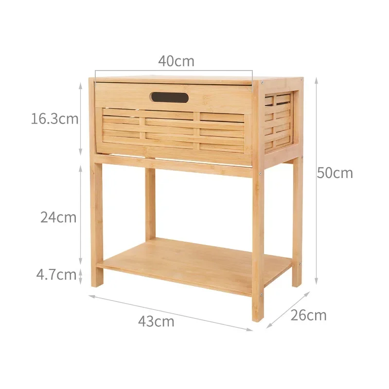 Креативный бамбуковый прикроватный шкаф в стиле ретро улучшенный сенсорный