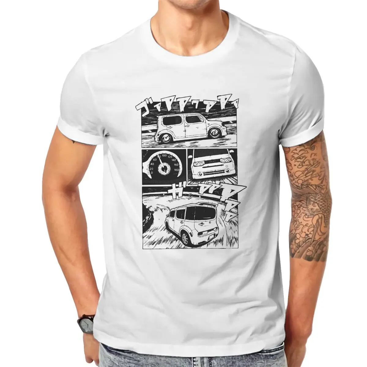 

Мужские футболки Initial D Panda Trueno AE86 Hachiroku, новые хлопковые футболки с коротким рукавом, уличная одежда, графические футболки, одежда с принтом