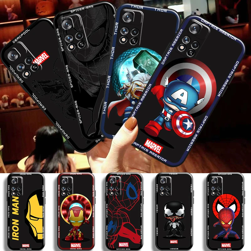 

Spiderman Venom Deadpool For Xiaomi Redmi Note 11 11T 11S 10 10S 10T 9 9S Pro Redmi 10 9 9T 9A 9C Phone Case Coque Cases Funda