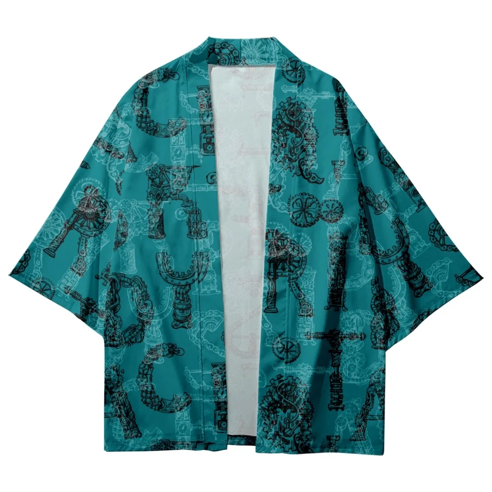 

2022 Letters Print Top Harajuku Haori Yukata Chinoiserie Fashion Japanese Kimono Streetwear Cardigan Men's Ladies Cardigan