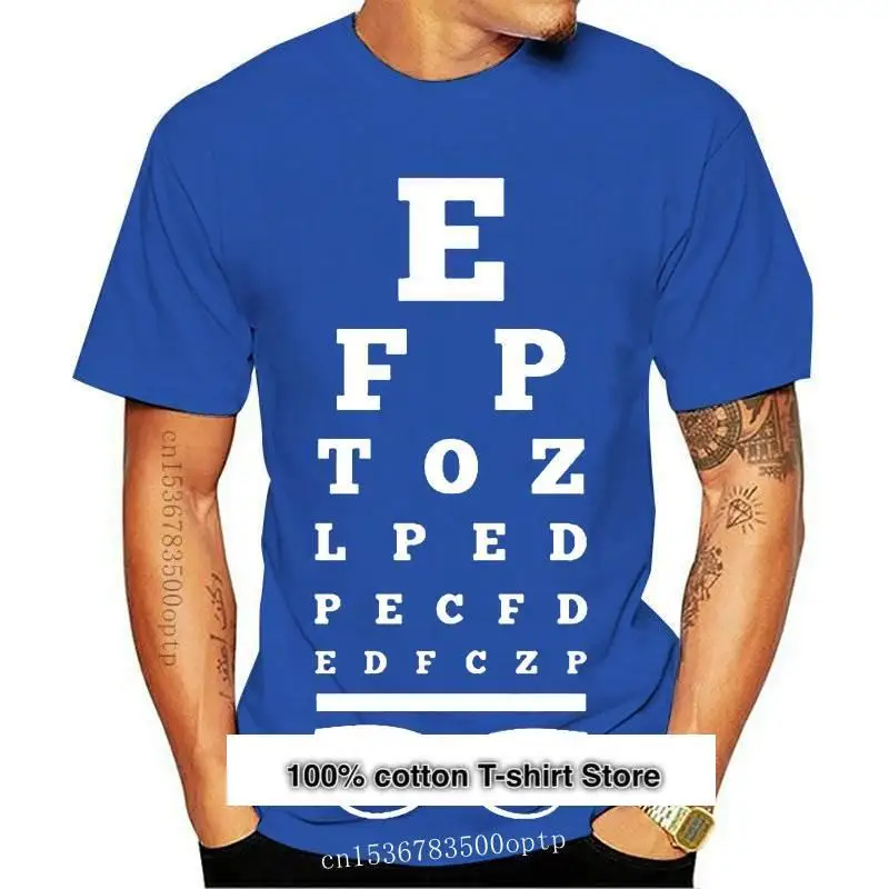 

Camiseta de optometria с gafas для hombre, nueva camiseta с графическим видением ojos a la moda, 2018