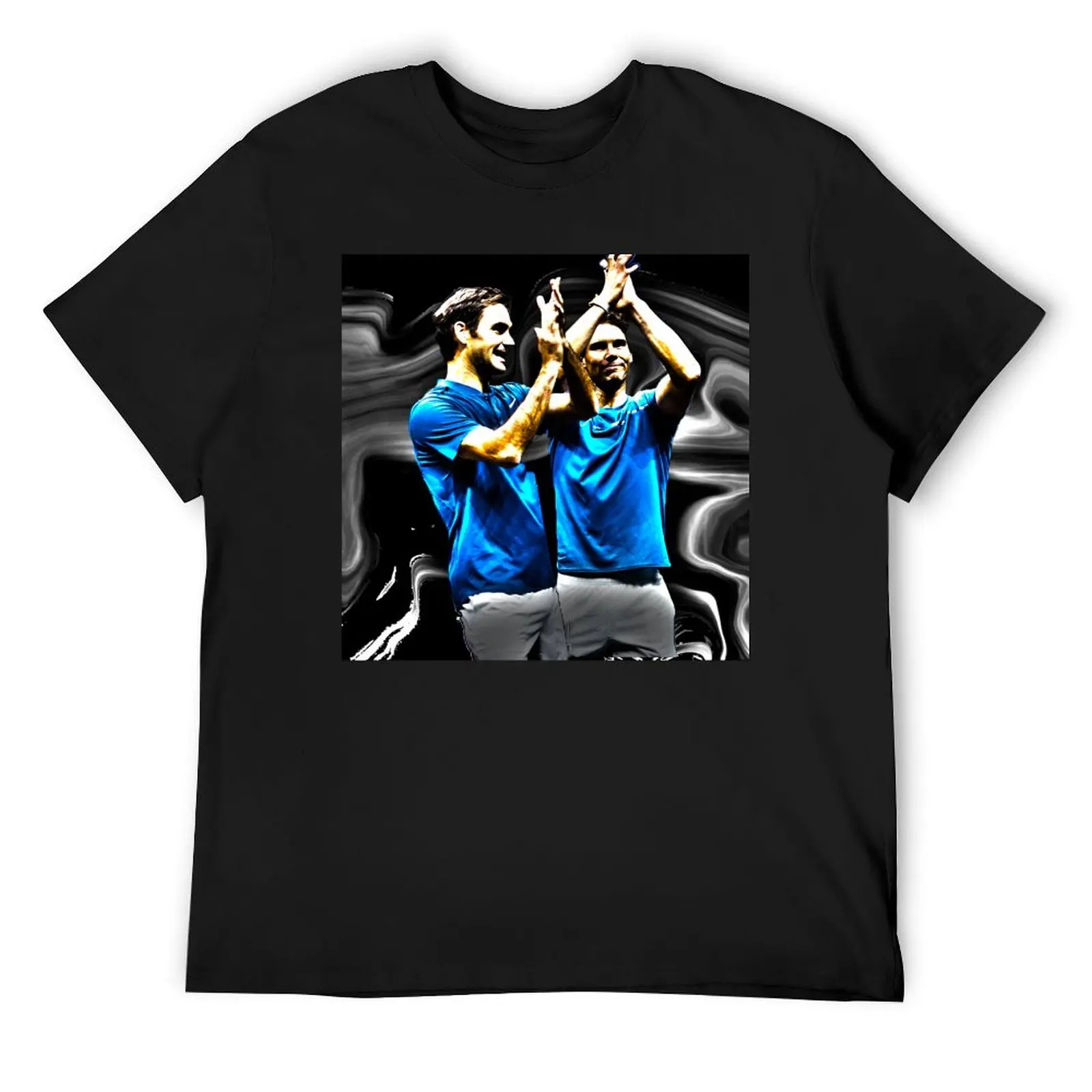 Праздник Роджера и Рафа после Победы Кубка Лорра. Иллюстрация цифровых