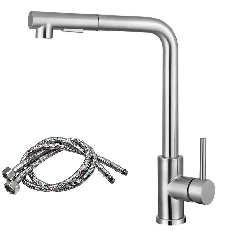 

Черный гибкий смеситель для кухни из нержавеющей стали