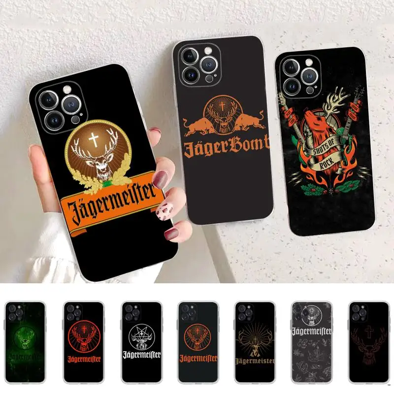 

Jagermeister logo Phone Case Silicone Soft for iphone 14 13 12 11 Pro Mini XS MAX 8 7 6 Plus X XS XR Cover