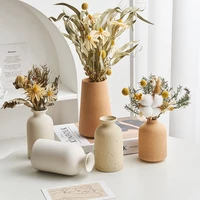 nordic retro frosted ceramic vase simple home decor accessories living room bedroom desktop decoration flower arrangement vase