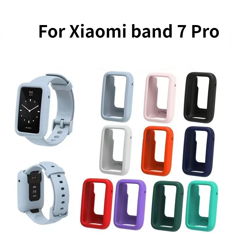 

Soft Silicone Case For Xiaomi band 7 Pro Cover Case Protection For Mi band 7pro Replacement Bumper Smart watches accessories