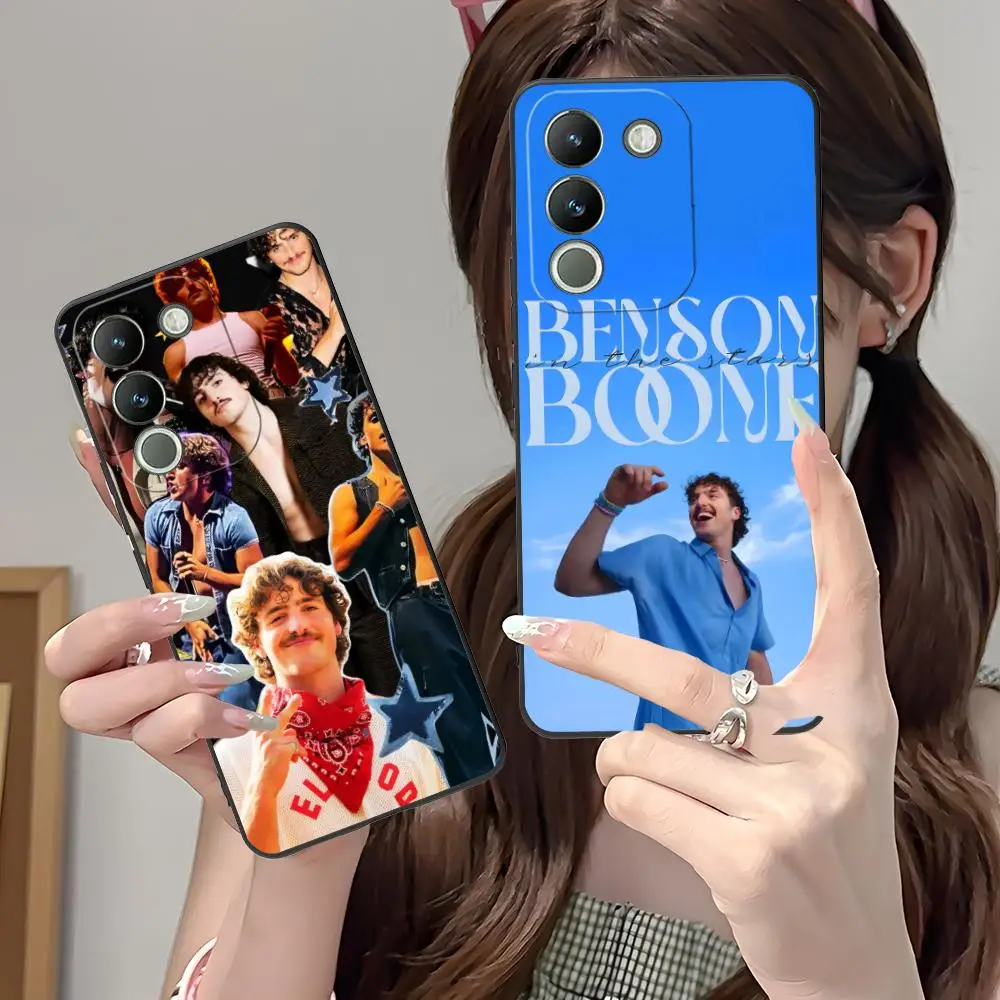 Фото Чехол Benson Boone для VIVO V60 V50 V40 V30 V29 V27 V25 V23 Pro Lite 5G, мягкий противоударный чехол из ТПУ №1