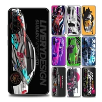 tokyo jdm drift sports car phone case for redmi 6 6a 7 7a note 7 8 8a 8t note 9 9s 4g 9t pro case soft silicone