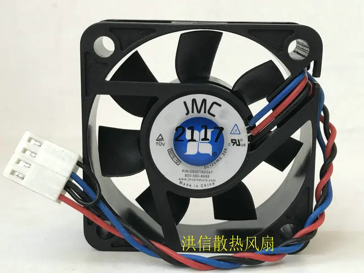 

Original JMC 5015-12 12V 0.20A 3-wire 4Pin 50*15MM high air volume cooling fan