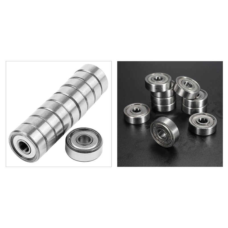

20Pcs Miniature Sealed Metal Shielded Metric Radial Ball Bearing Model: 604 ZZ 4X12X4MM & 627-ZZ 7X22x7mm