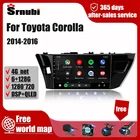 Автомагнитола для Toyota Corolla Ralink 2014-2016, Android, 2 Din, IPS, 4G, мультимедиа, видео, навигация, MP5, DVD, carplay, динамики, аудио