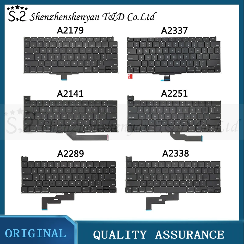 

New Laptop Replacement Keyboard US English For Macbook Pro Air Retina 13“14”16“ A2179 A2337 A2251 A2289 A2338 A2141 A2442 A2485