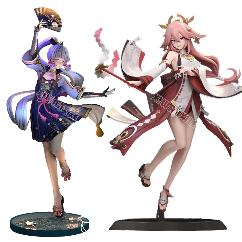 

25cm Yae Miko Genshin Impact Anime Figure Genshin Impact Kamisato Ayaka Action Figure Paimon/Klee/Ganyu Figurine Model Doll Toys