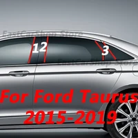 for ford taurus 2019 2018 car door central window middle column trim decoration strip pc b c pillar 2017 2016 2015