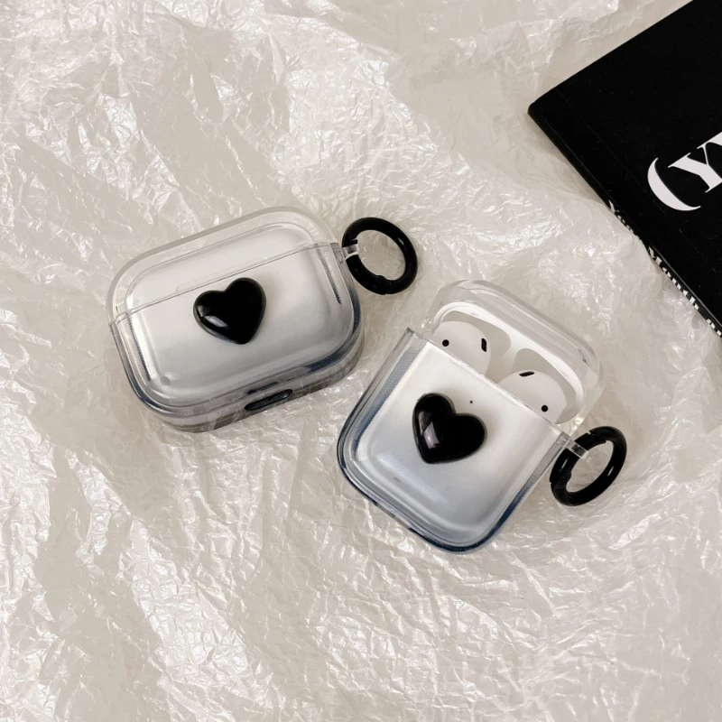 

1 шт. крутой стиль любовь градиент airpods планшетов подходит для 1/2/pro поколения Apple беспроводные наушники силиконовый чехол подушка