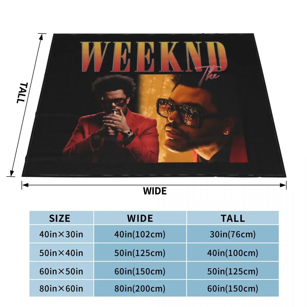 Иллюстрация joy of summerthe weeknd пледное одеяло клетчатое ворсистое