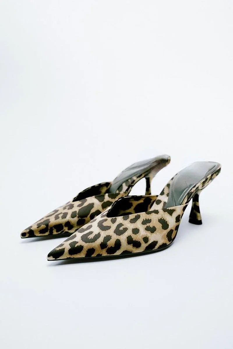 

Tino Kino Sexy Rhinestones Sandals Women Leopard Thin High Heels Ladies Pumps Ankle Strap Female 2022 Summer New Party Shoes