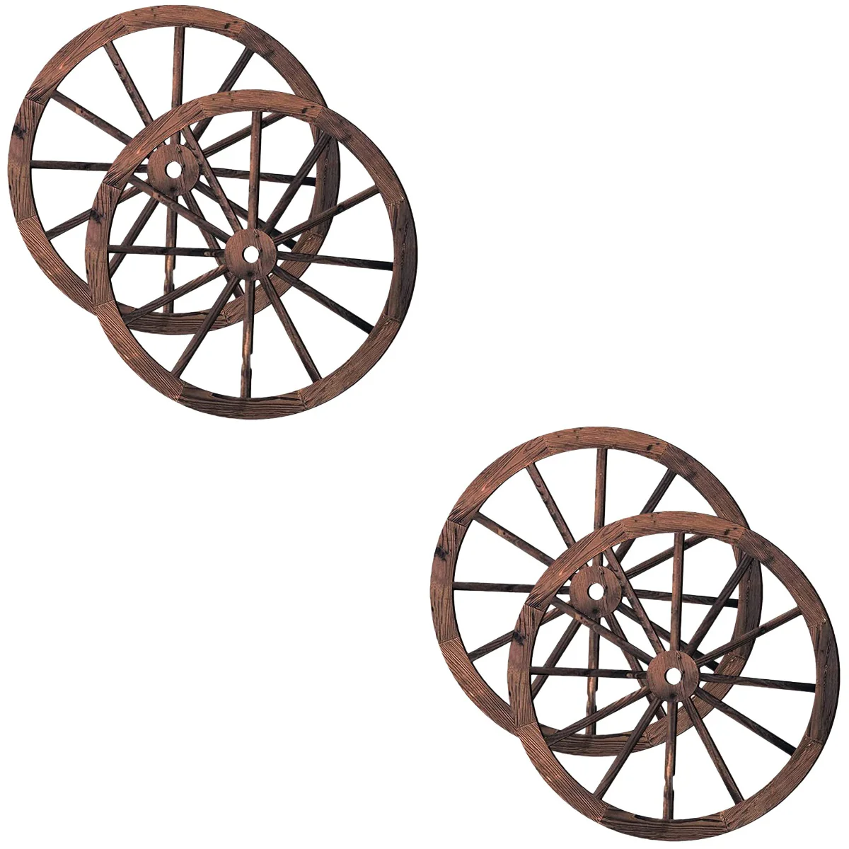 

4 шт., деревянные украшения для колес