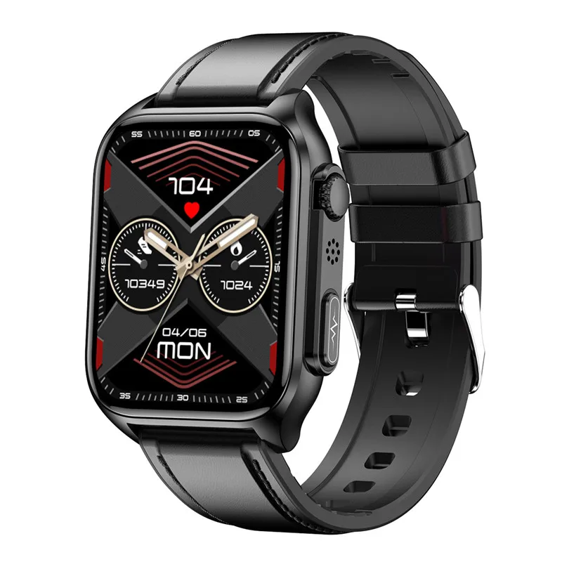 

Smart Watch ECG+PPG Bluetooth Call 1.96“ HD Heart Rate Blood Oxygen Blood Glucose Temperature Sports Fitness Smartwatch