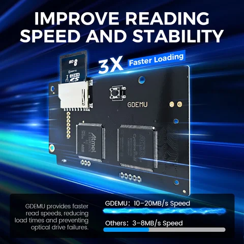 GDEMU V5.20, новейшая версия, плата моделирования оптического привода для консоли SEGA Dreamcast GDU DC VA1, расширение SD V5.20.5