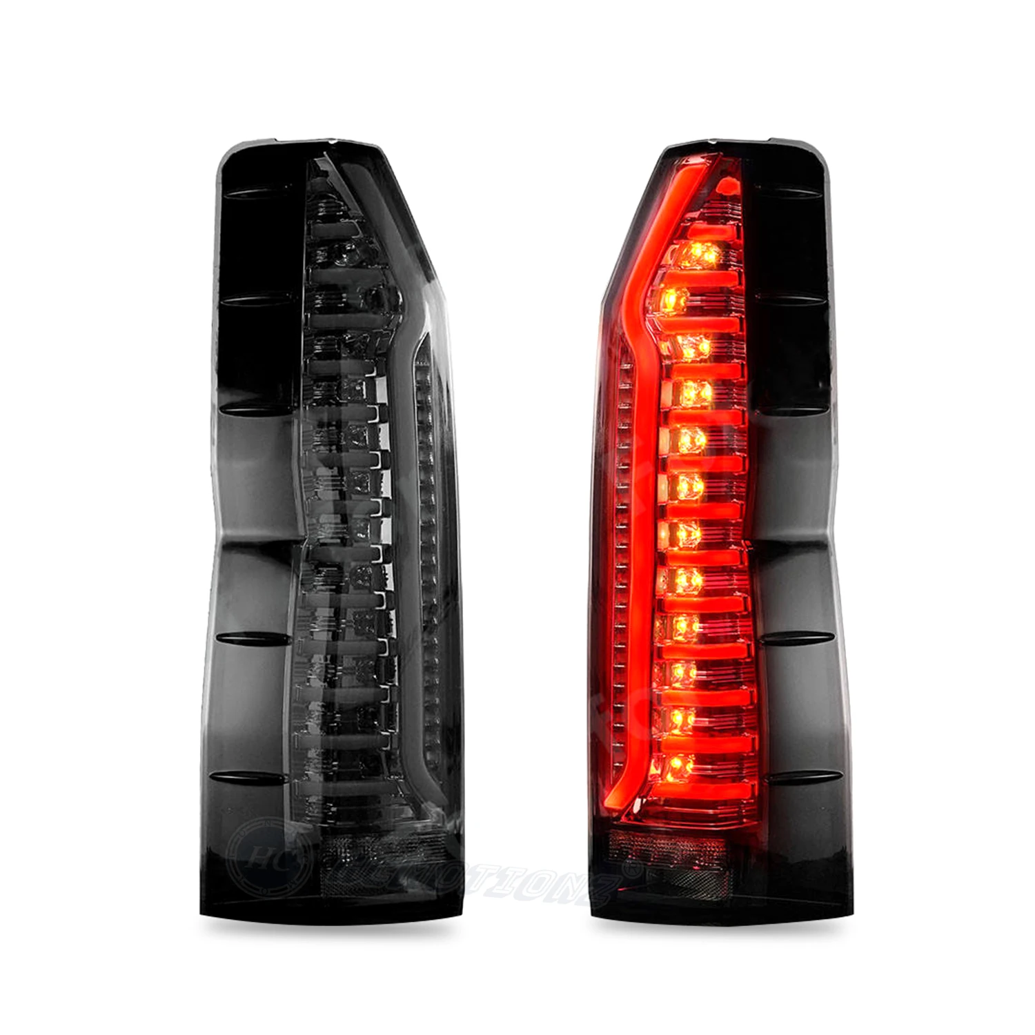 

Светодиодные задние фонари HCMOTIONZ для Toyota Hiace 6th H300 2019-2023 GranAce Commuter Majesty Granvia Quantum, автомобильные задние фонари в сборе