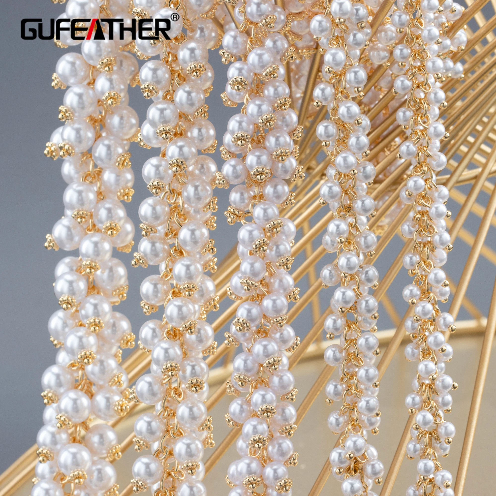 Цепочка для самостоятельного изготовления ювелирных изделий GUFEATHER набор из