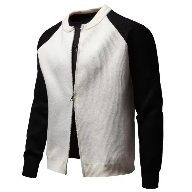 Новый осенний вязаный свитер куртка модные и теплые свитера кардиган мужской Rajut