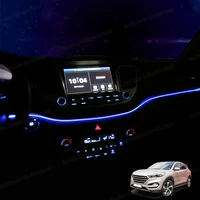 led car dashboard atmosphere light lamp strip trims for hyundai tucson 2016 2017 2018 styling accessories ambient blue