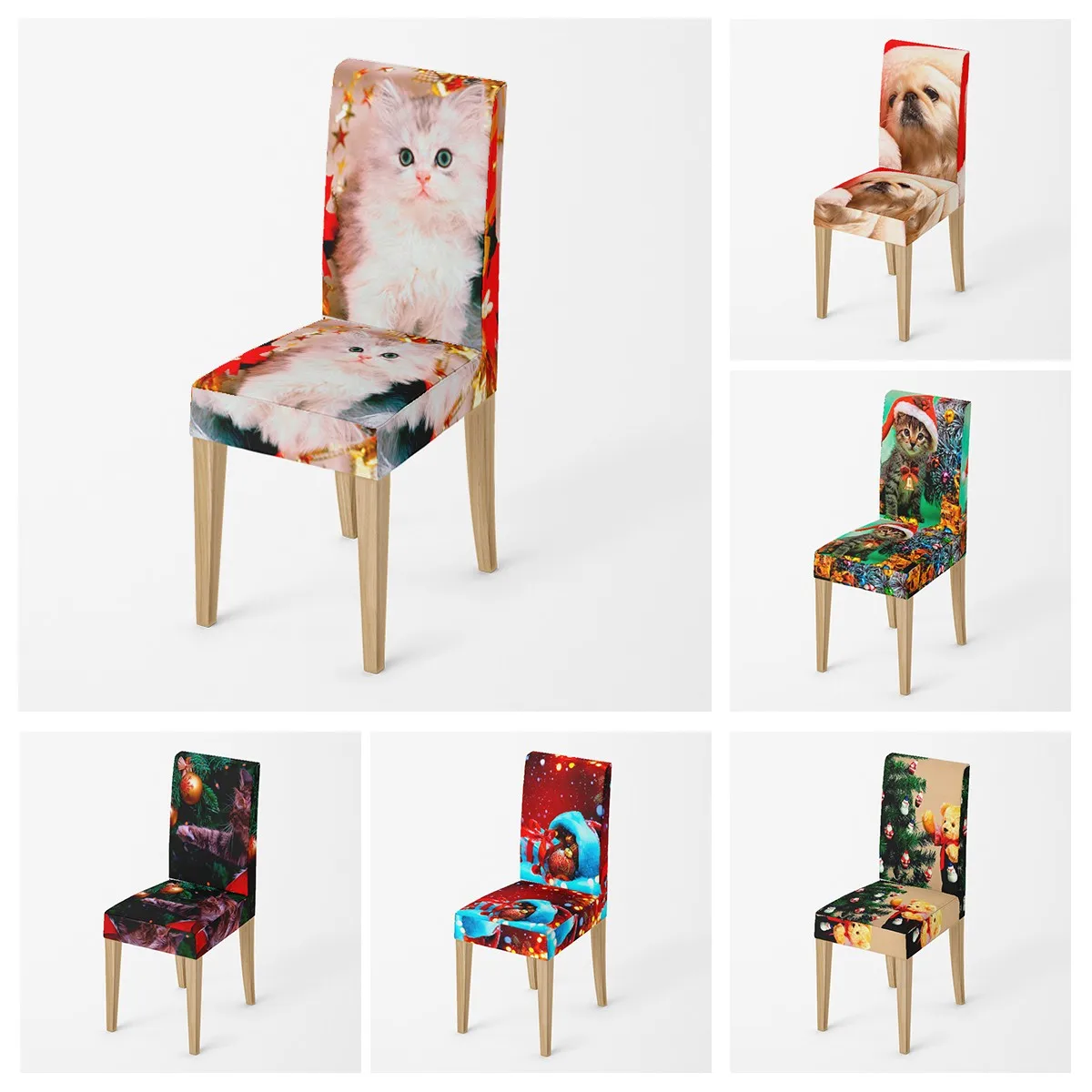 Cover Chairs For Kitchen Christmas Cover Chairs Adjustable D