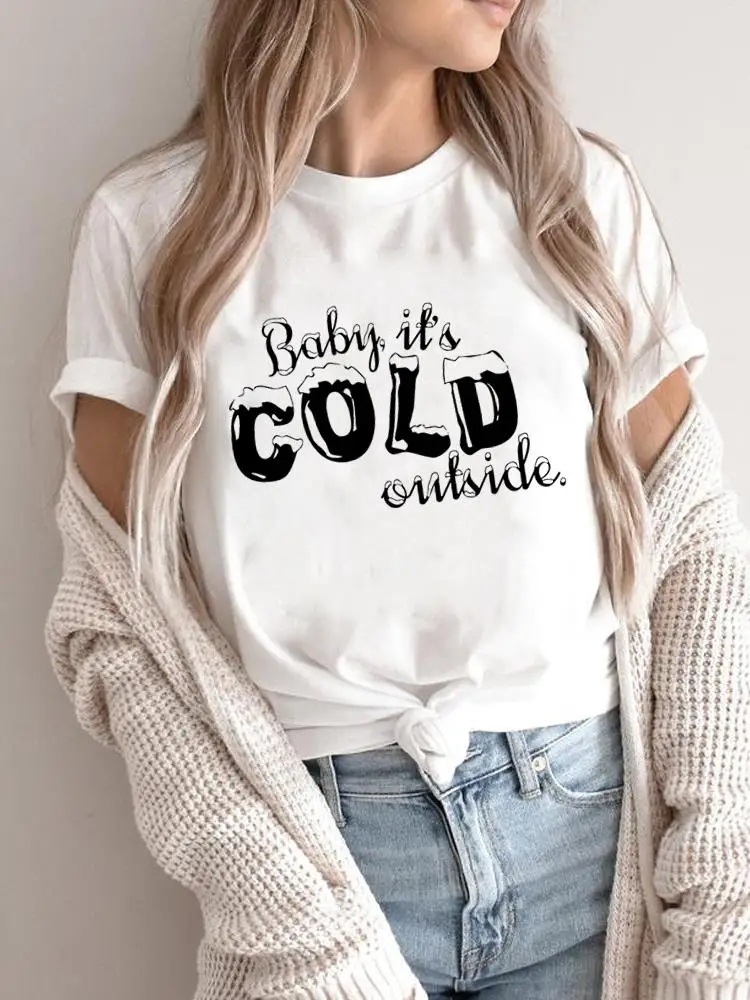 Tree Star Lovely 90S Trend Merry Christmas Женская праздничная рубашка Одежда Мода 2025Новогодние