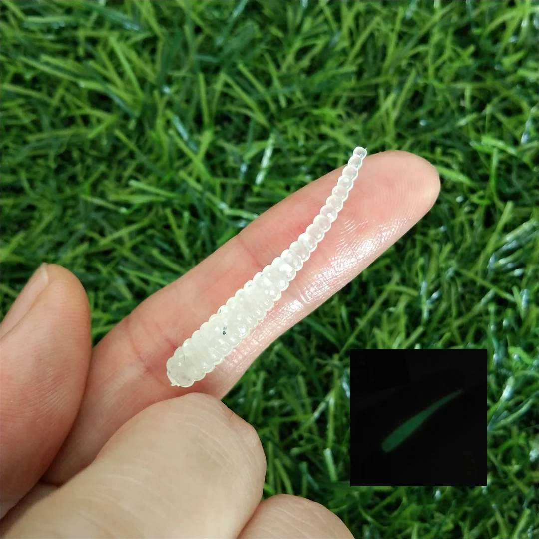 30 шт. 3 5 см 0 г мини-океанская рок-рыбалка мягкие приманки червячные искусственные