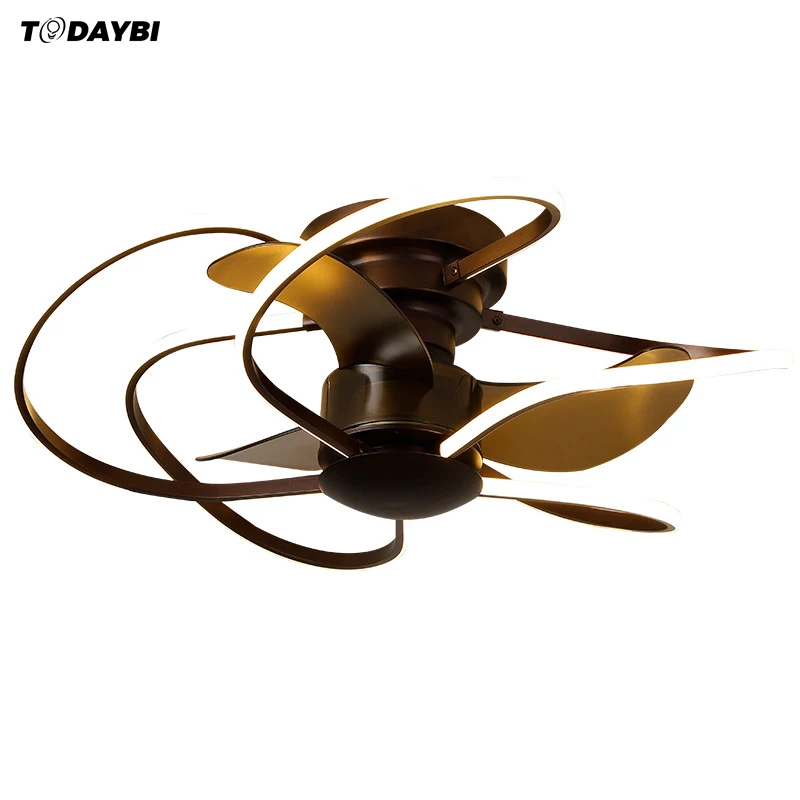 Современный умный потолочный светильник вентилятор с дистанционным управлением