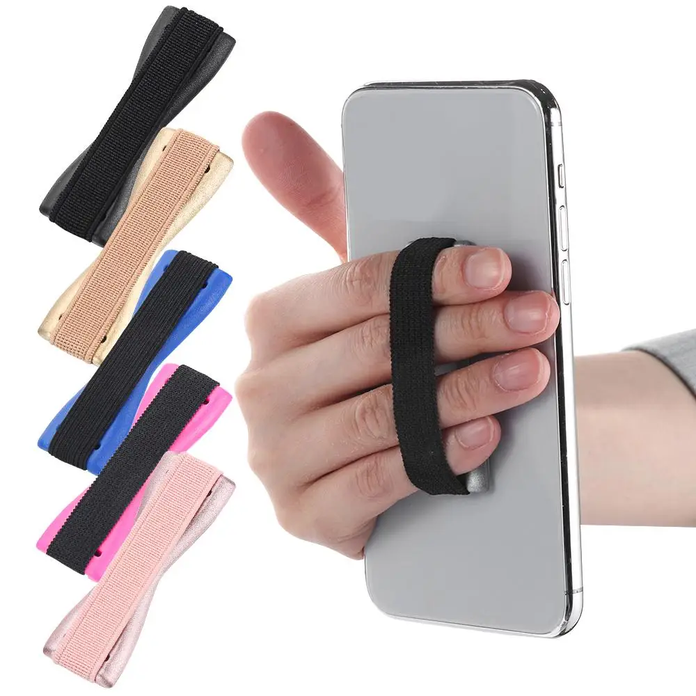 One-handed operation elasticity Bandage Phone Fixing Selfie Strap Sling Phone Holder Phone back sticker Finger Grip