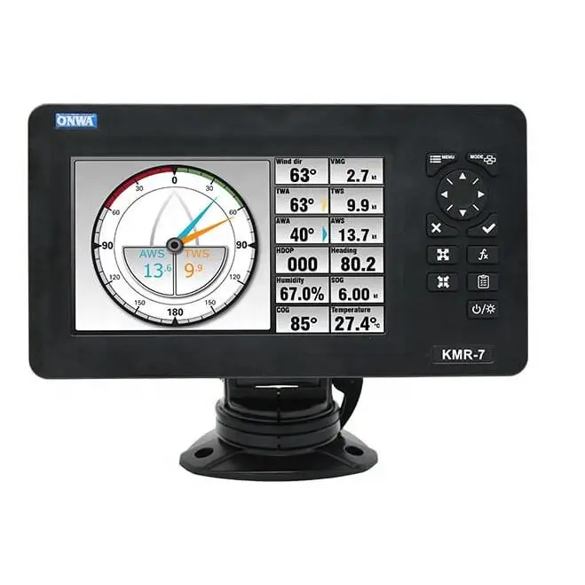 Фото ONWA KMR-7 7-дюймовый многофункциональный дисплей с мультиплексором NMEA / NMEA0183 / NMEA2000 / ретранслятором анемометра метеостанции №1