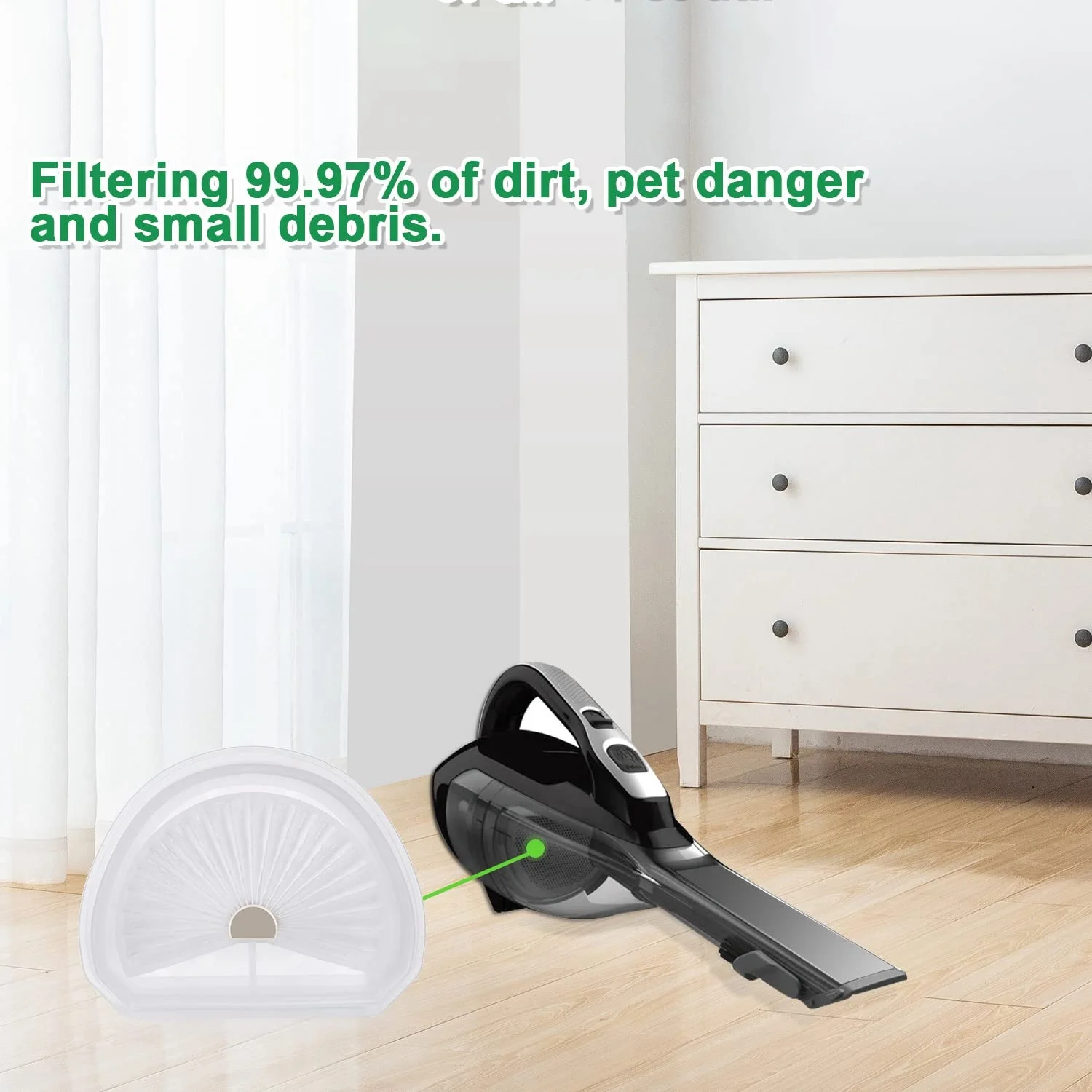 Сменный постфильтр Hepa в упаковке для ручного пылесоса Black Decker Dustbuster фильтры VLPF10