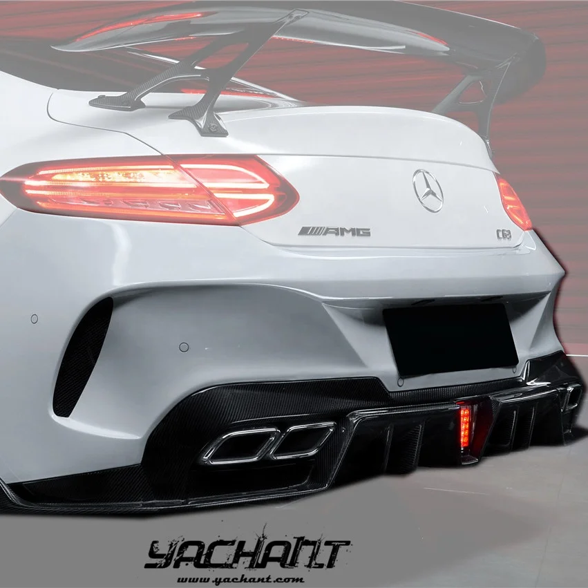 

Trade Assurance Portion Carbon Fiber Rear Bumper For 2016 To 2021 MB C205 C63 AMG Coupe IMP Performance Rear Bumper Body Kit