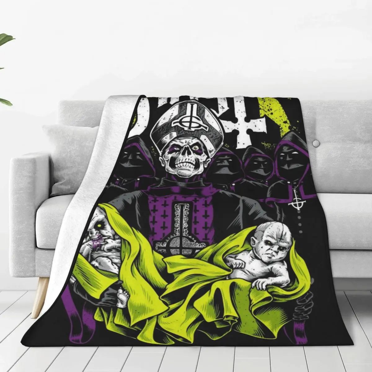 Ghost Band BC Rock одеяла фланелевые осенне-зимнее многофункциональное ультрамягкое