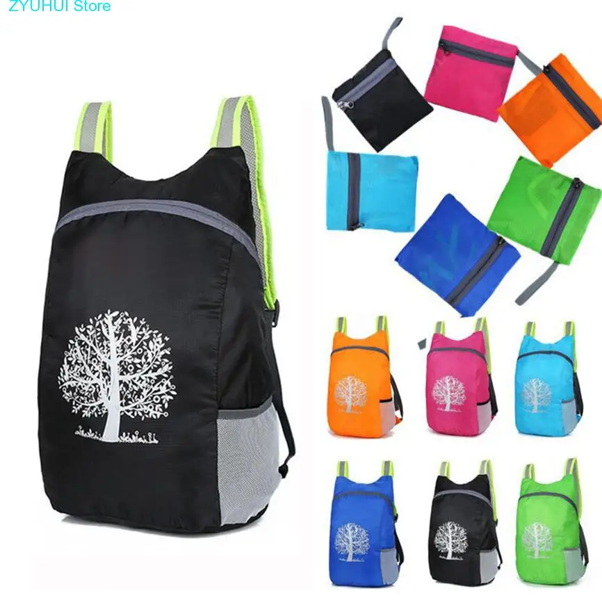 

Folding Bag Durable Outdoor Packable Lightweight Travel Hiking Backpack Daypack For Traveling Hiking Camping 40*28*13cm