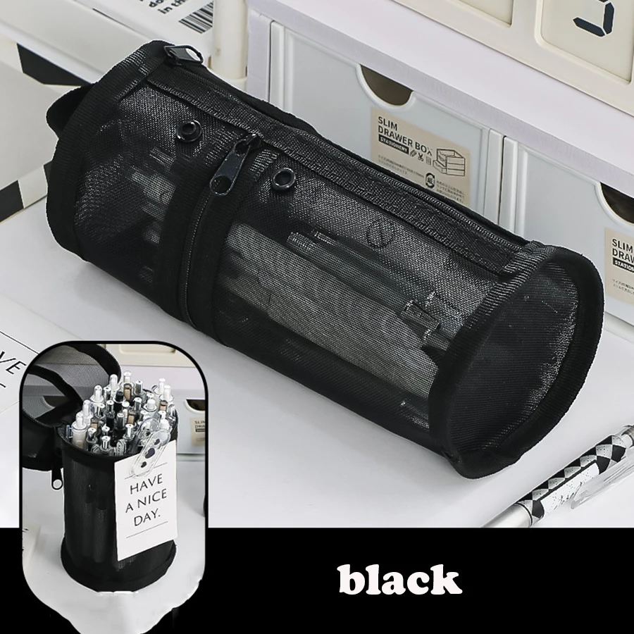 

Прозрачный цилиндрический органайзер для ручек