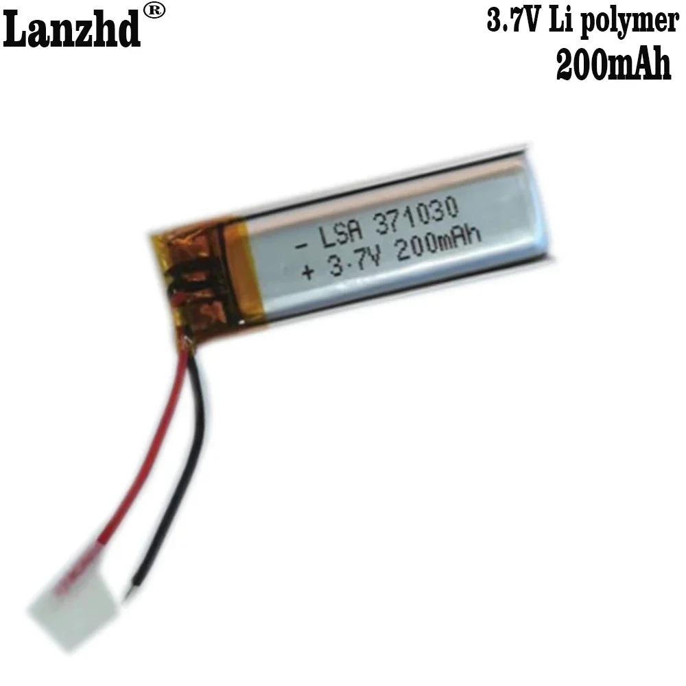 2-10 шт. 371030 401030 литий-полимерный аккумулятор 3 7 в для bluetooth-гарнитуры браслета