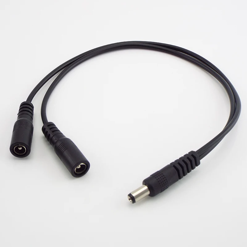 1 штекер на 2 гнезда разъем постоянного тока разветвитель кабеля питания для