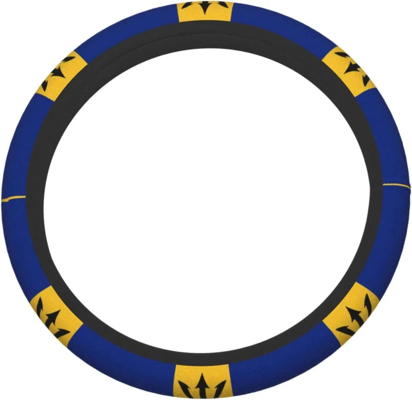 

Чехол на руль с флагом Барбадоса, протектор автомобильного руля, нескользящий, прочный, универсальный, подходит для большинства автомобиле...