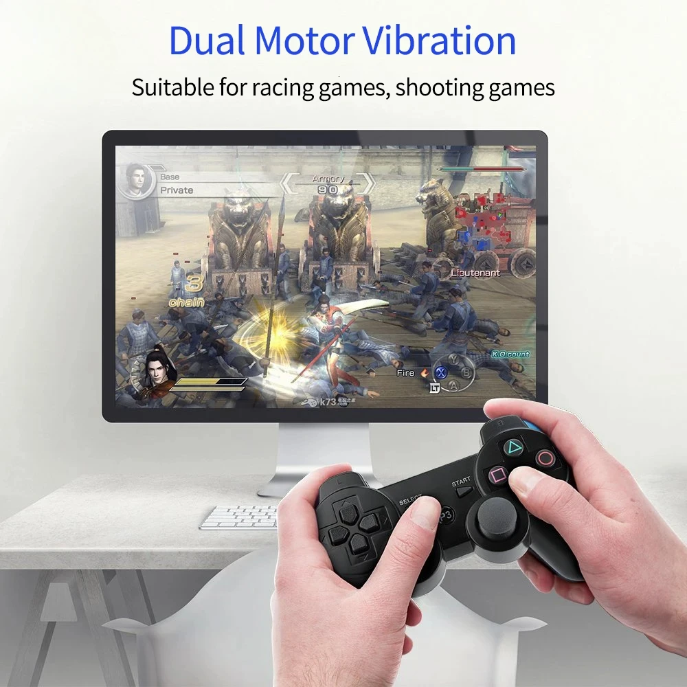 Фото Беспроводной Bluetooth-геймпад для игровой консоли PS3 Controle, джойстик, пульт дистанционного управления для Playstation 3, геймпады №3