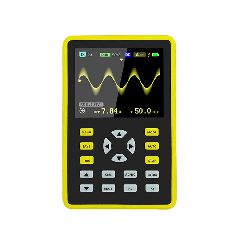 

Hand Held Digital Oscilloscope 3 Trigger Modes Portable 500Msa s 100Mhz Professional Signal Generator Electrician Tool