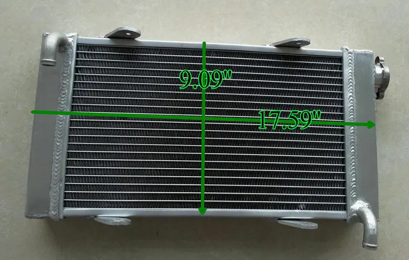 

50mm Alloy Aluminum Radiator For Go Kart go-kart karting 17.6" x 9" x 2.1"