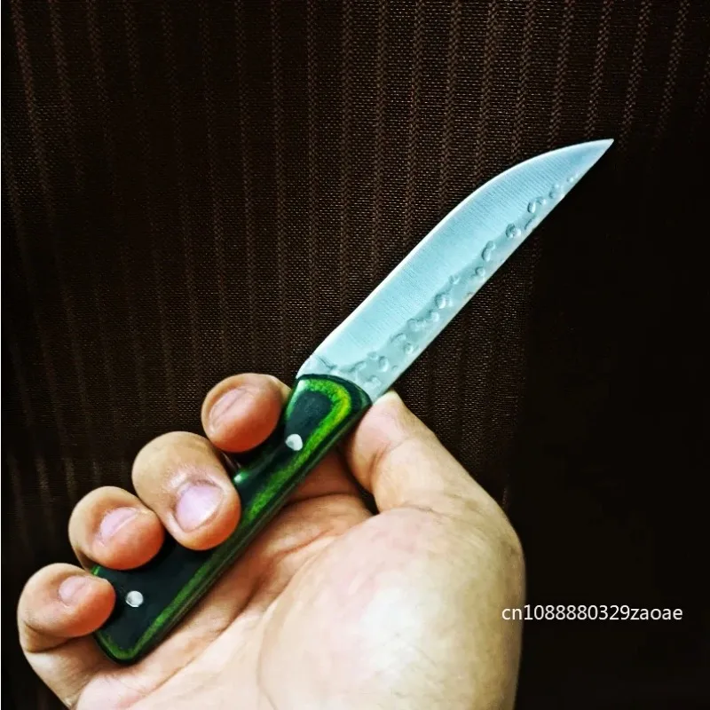 Новый кованый вручную искусственный маленький нож острый прямой высокой