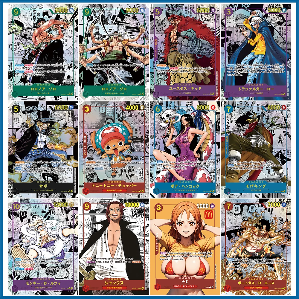11 шт. Аниме One Piece DIY ACG коллекционные карты подарок на Рождество день рождения hanboa