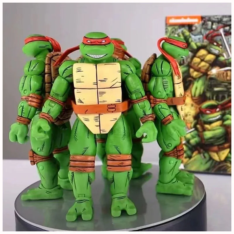 

4pcs/set Teenage Mutant Ninja Turtle Action Figure Toys NECA 54329 Anime Figurine Collection Model Gift for Children Original