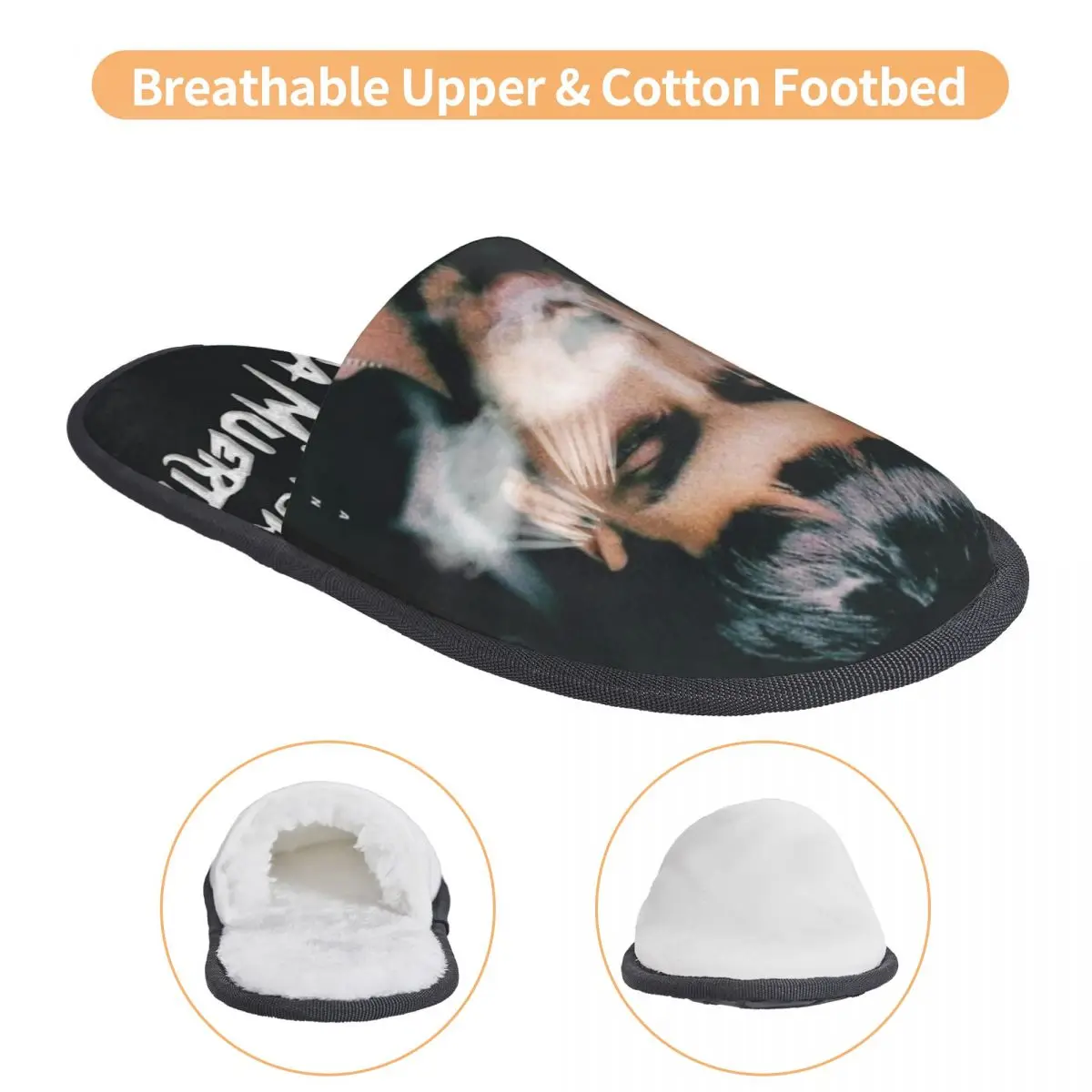 Домашние хлопковые тапочки в винтажном стиле Нескользящие Шлепанцы из хлопка